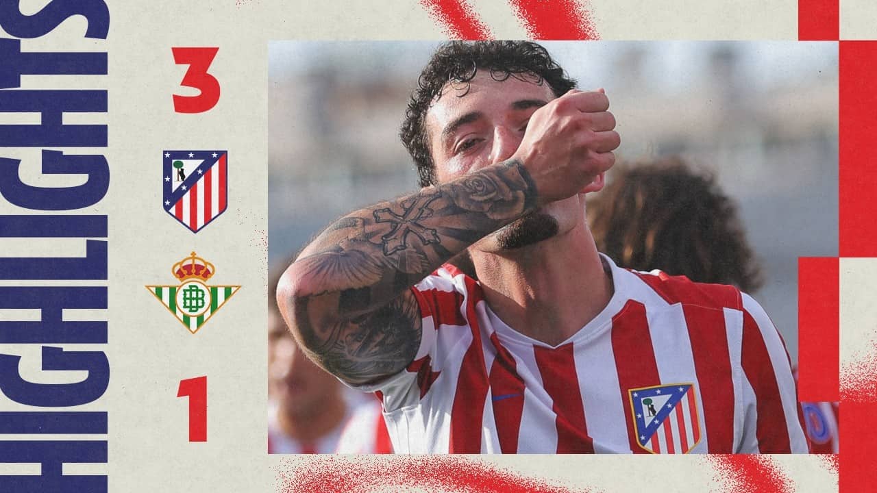 Atlético Madrileño 3-1 Betis Deportivo | ⚽ Corral, Rayane & Castillo | HIGHLIGHTS, MD34