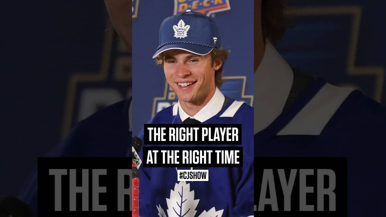 "I think he's the right player at the right time for the Leafs." 🔥 #CJShow