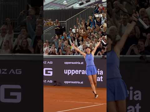 WHAT A MOMENT 🥹 #WTA #WTALinz #LilliTagger