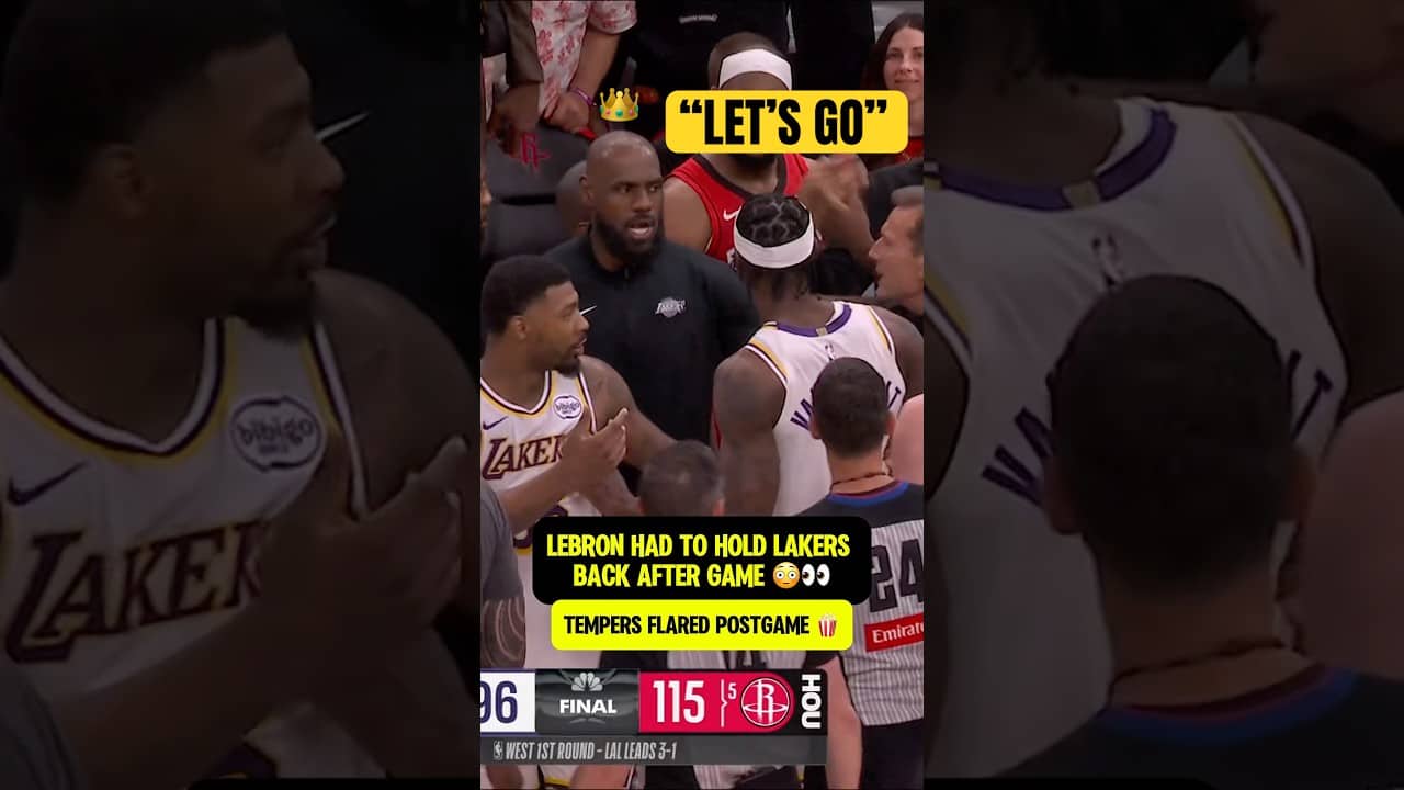 LeBron separating Lakers and Rockets postgame 👀