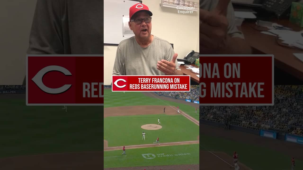 Terry Francona on the Reds Costly Base running Mistake in Loss vs Brewers