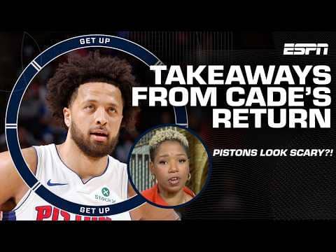 The Pistons are 'scary' with Cade Cunningham back 😤 - Monica McNutt | Get Up