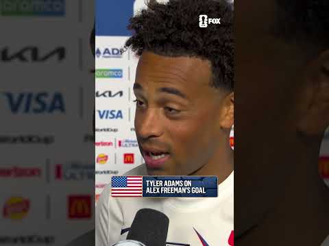 Tyler Adams spoke on how excited the USMNT was for Alex Freeman's goal