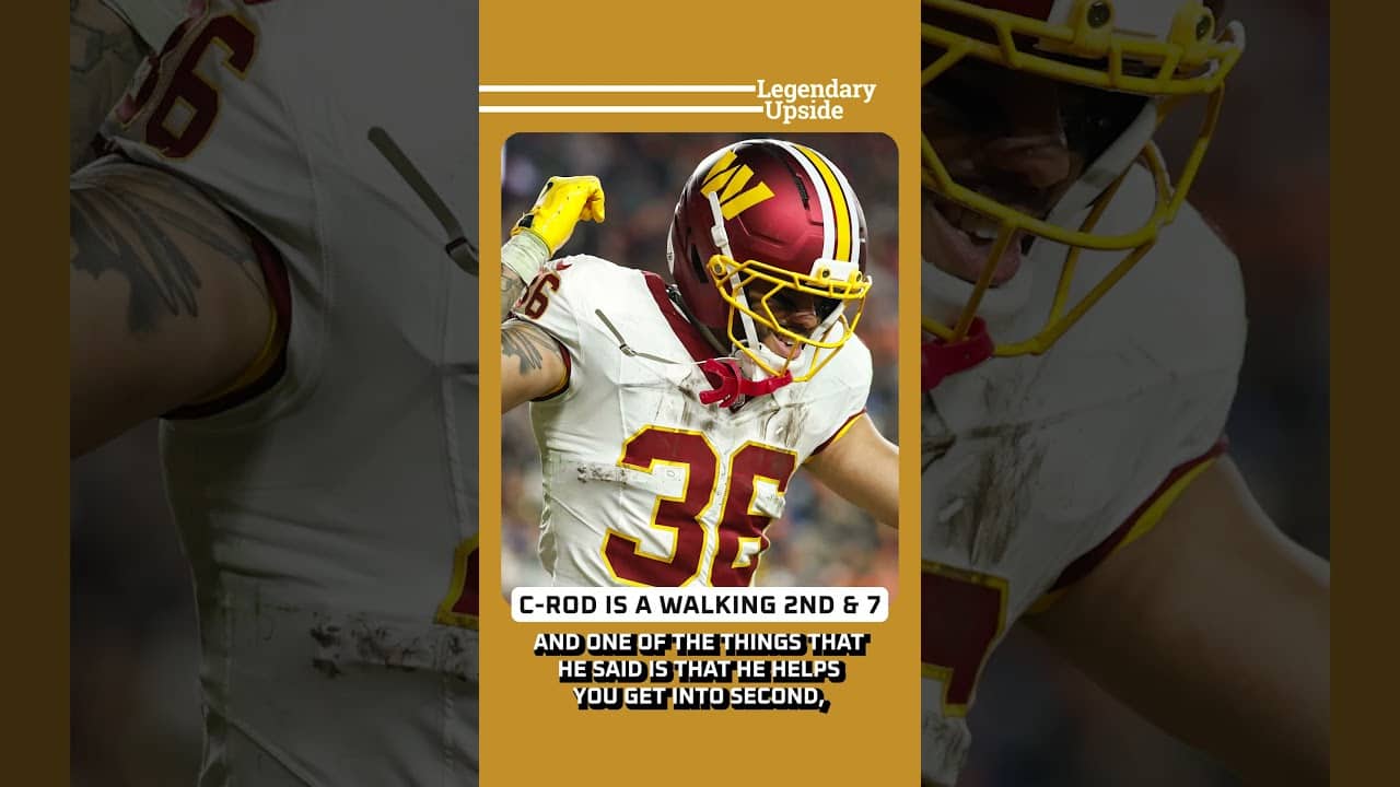 Chris Rodriguez is a Walking 2nd & 7 #bestball  #fantasyfootballadvice #fantasyfootball #commanders