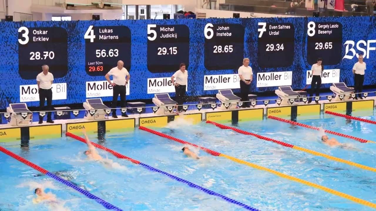 Men's 200 Back (Lukas Martens, 1:55.85 MEET & GERMAN RECORD) - 2026 Bergen Swim Festival