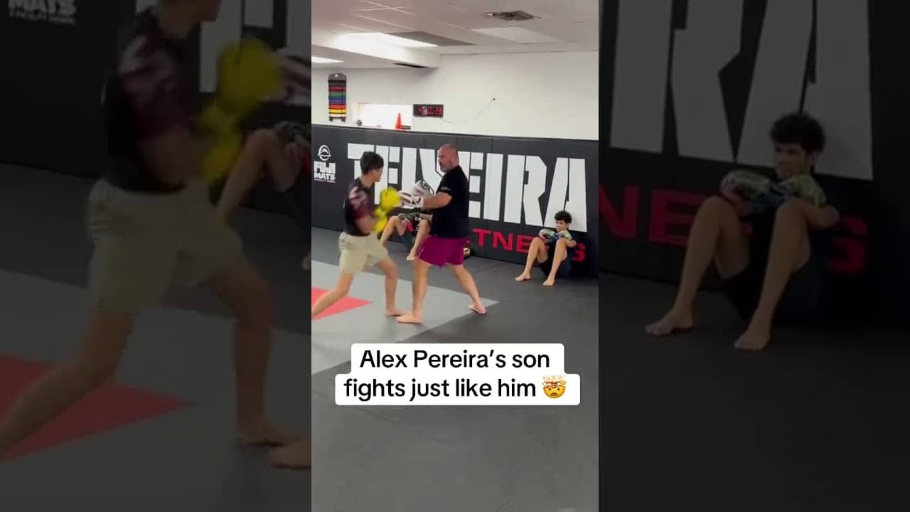 Alex Pereira looking on 🤝
