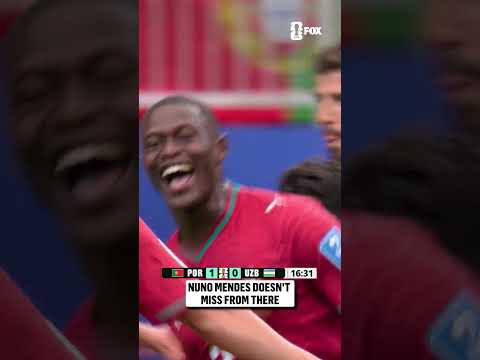NUNO MENDES FREE KICK BEAUTY TO DOUBLE PORTUGAL'S ADVANTAGE! 🇵🇹