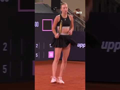 down the line from Potapova! 👏 #wta #tennis #linz