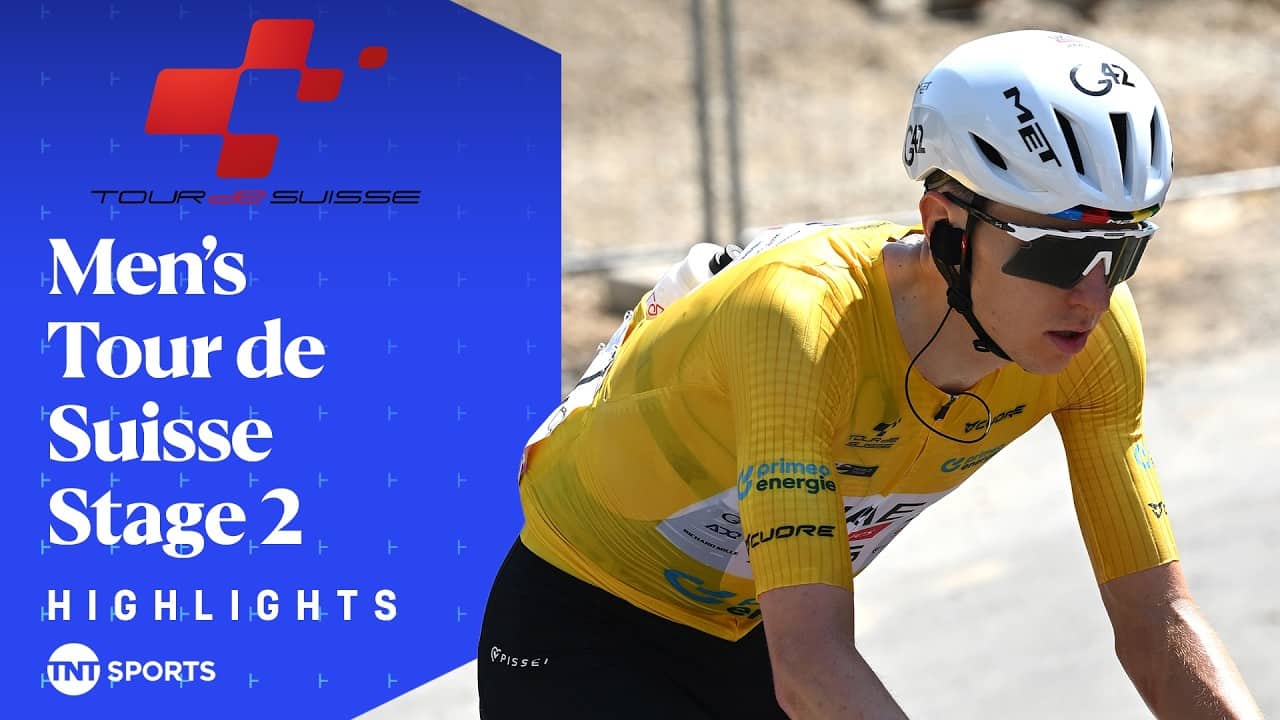 GREAT BATTLE! 👏 | 2026 Tour de Suisse Men's Stage 2 Race Highlights | TNT Sports Cycling