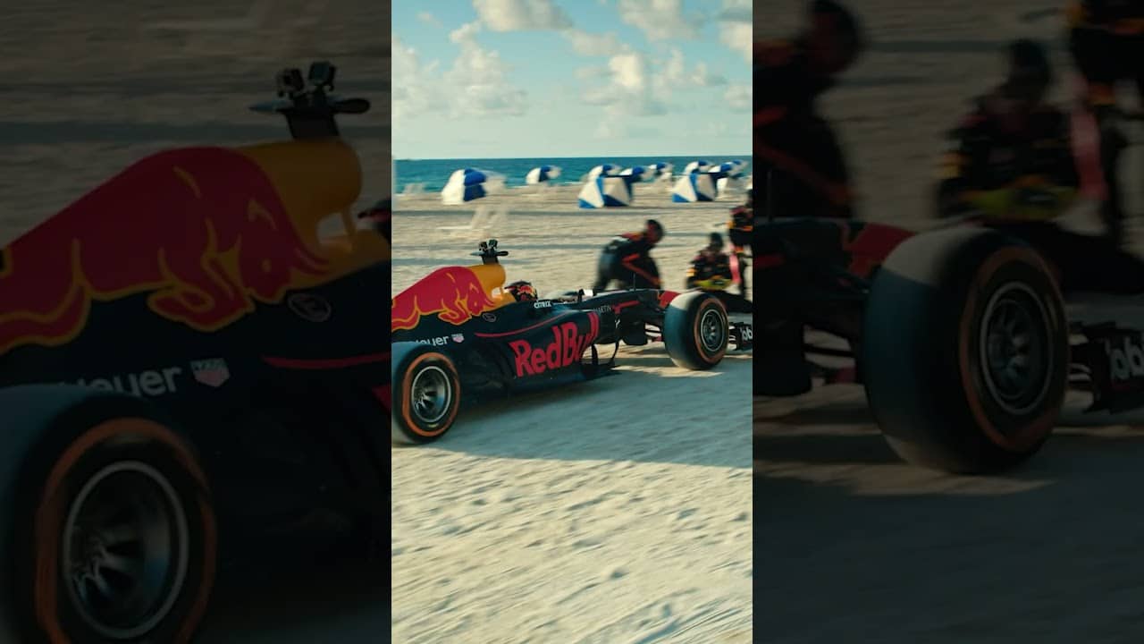 Beach day activities 😉 #F1 #RedBullRacing