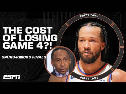Stephen A. on how Game 4 will impact Jalen Brunson’s legacy 👀 | First Take