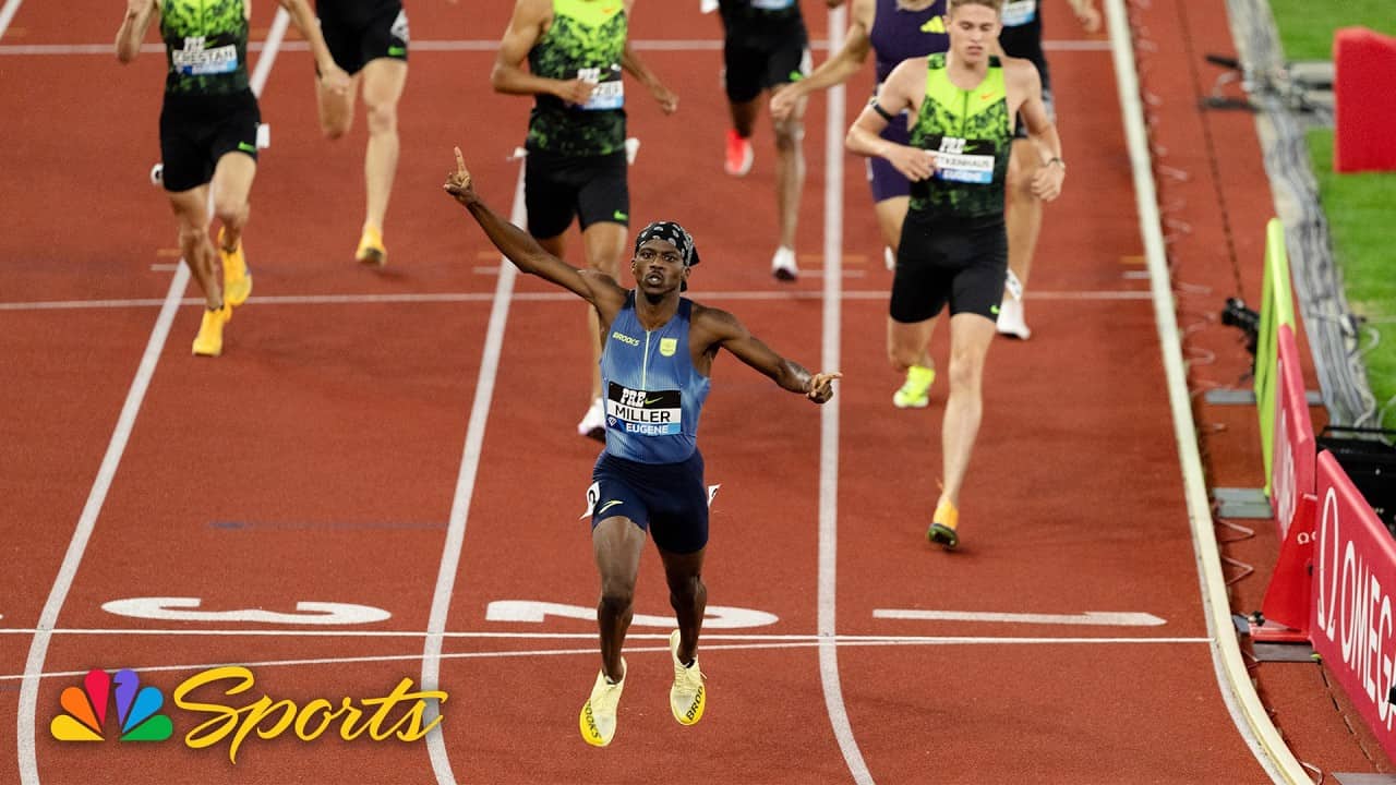 Brandon Miller shocks Cooper Lutkenhaus for 800m win at 2026 Prefontaine Classic | NBC Sports