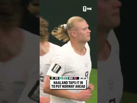 ERLING HAALAND GIVES NORWAY THE LATE LEAD