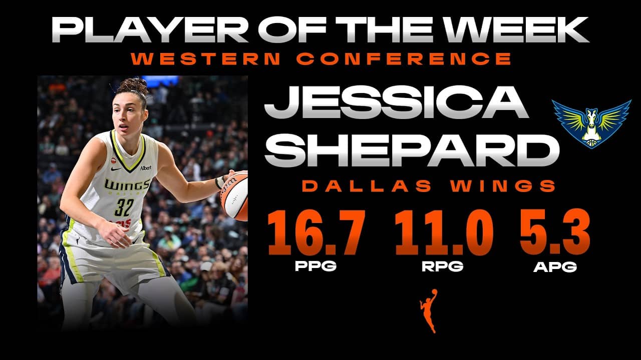 Week 6: Western Conference Player of the Week Jessica Shepard