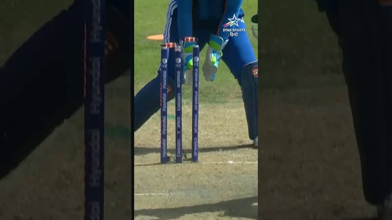 राधा ने किया सीधा क्लीन बोल्ड 👊  #t20worldcup #cricket #reels