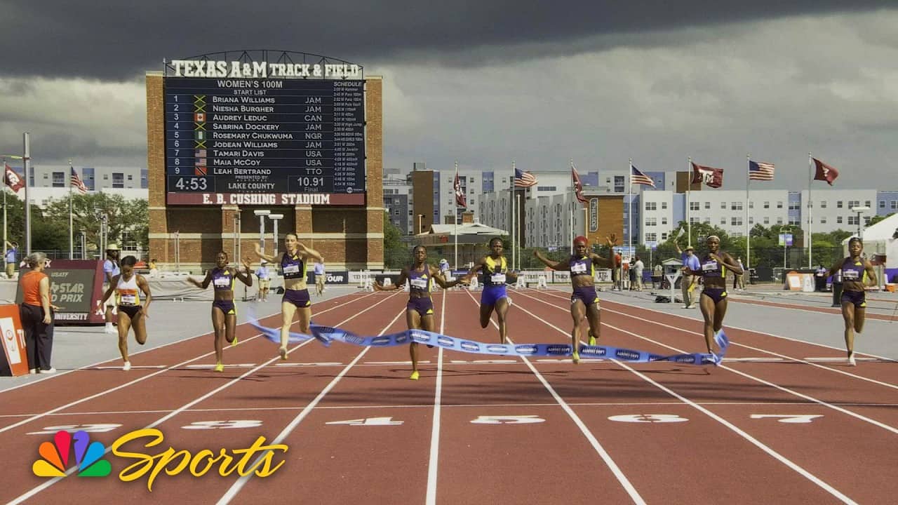 Sabrina Dockery BLAZES to personal best, wins women's 100m at Lone Star Grand Prix | NBC Sports