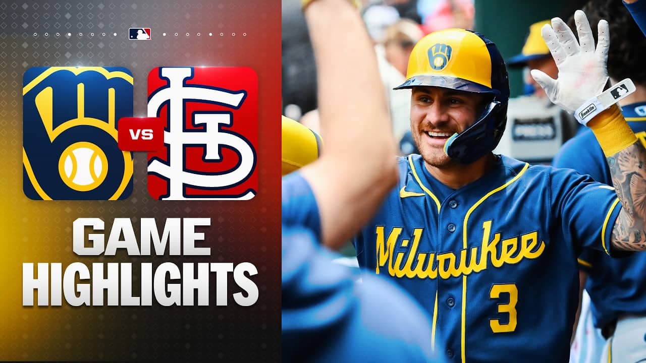 Brewers vs. Cardinals Game 2 Highlights (7/7/26) | MLB Highlights