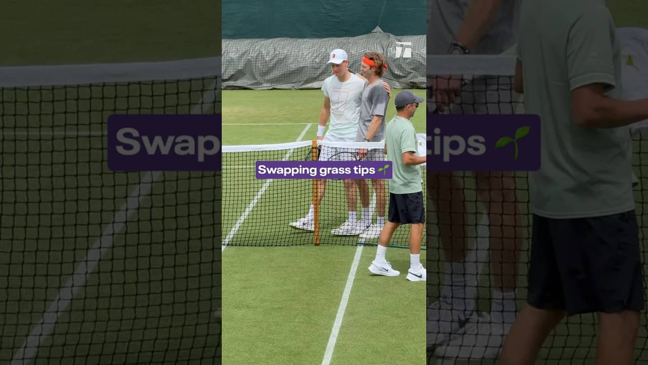 More of this duo please 🙏 #wimbledon #rublev #sinner