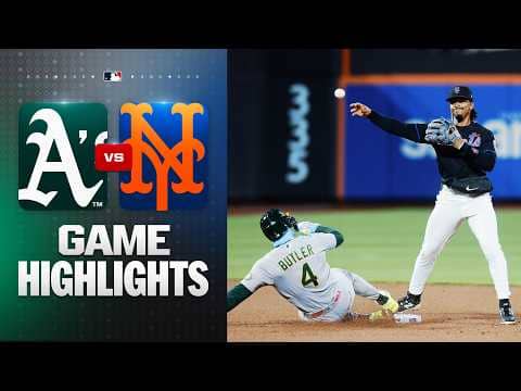 A's vs. Mets Game Highlights (4/10/26) | MLB Highlights