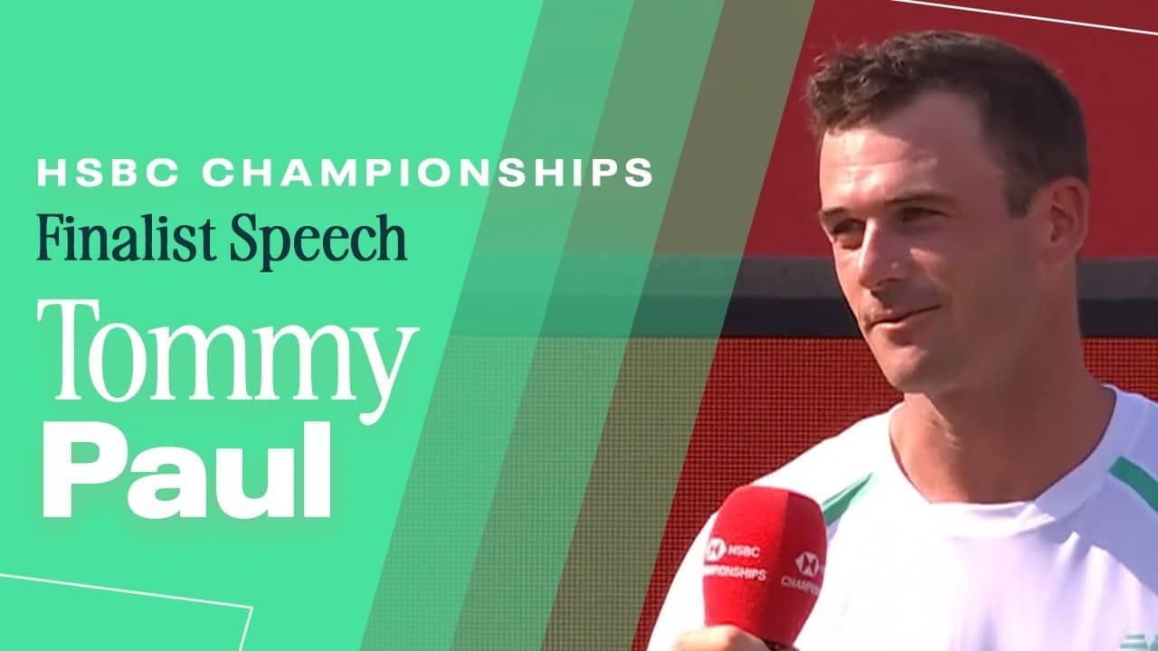 Tommy Paul Finalist Speech | 2026 HSBC Championships
