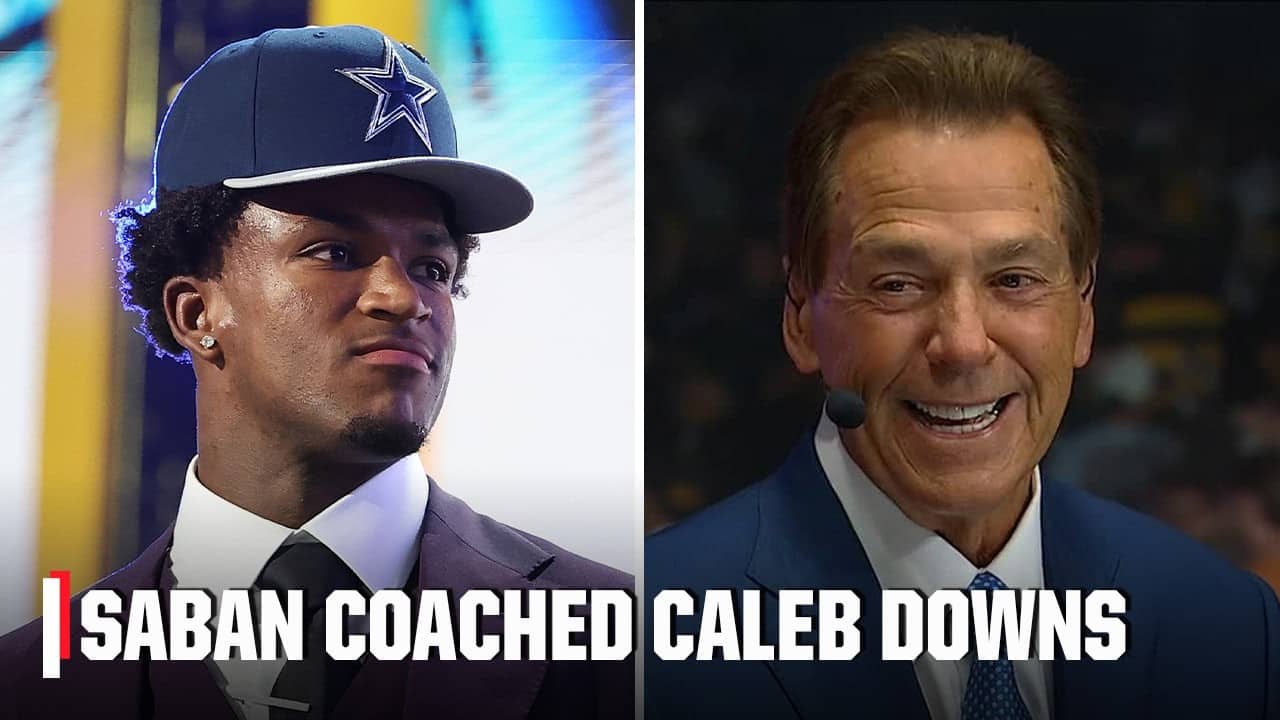 Nick Saban looks back on coaching new Cowboys safety Caleb Downs at Alabama 🙌 | 2026 NFL Draft
