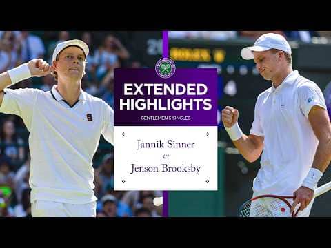Pure entertainment! | Jannik Sinner v Jenson Brooksby | Extended Highlights | Wimbledon 2026