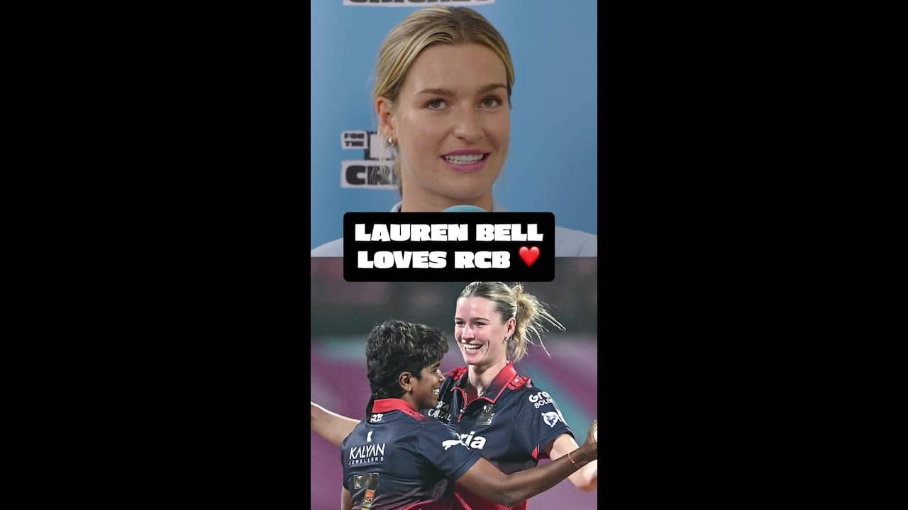 Lauren Bell loves RCB ❤️  #rcb #ipl #wpl