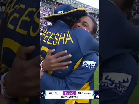A thrilling finish as Sri Lanka clinch their first win at this #T20WorldCup 👏