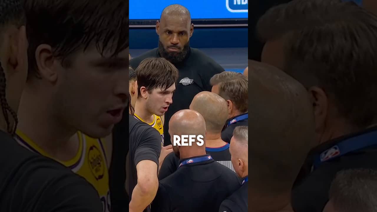 Reaves and Lebron had discussion with refs after game 😳👀 @whristan