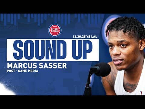 Post-Game Press Conference: Marcus Sasser| Pistons vs. Lakers | 12.30.2025
