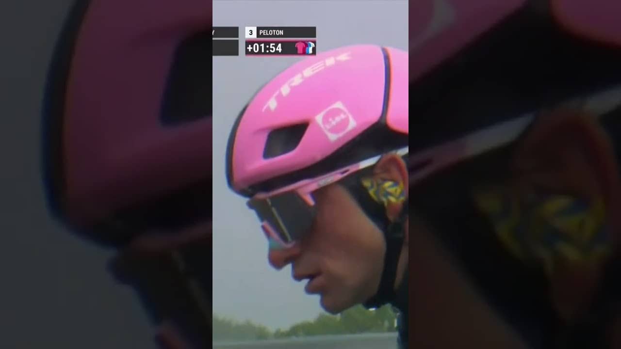 Update: it’s still raining ☔️ 🥶 Perhaps not the day in pink Giulio Ciccone had been dreaming of!