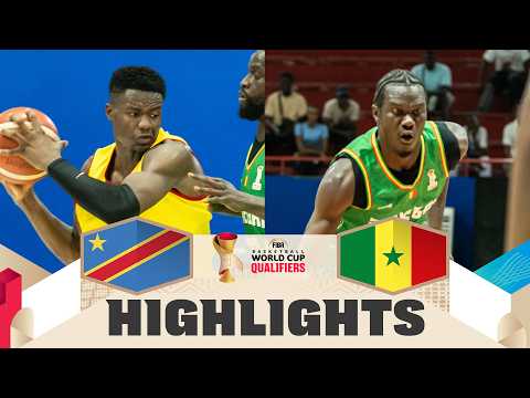 Congo DR 🇨🇩 v Senegal 🇸🇳 | Highlights | FIBA Basketball World Cup 2027 Africas Qualifiers