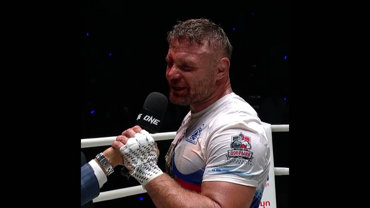 Thank you, "Sladkiy" 🙏 Congrats to three-division king Anatoly Malykhin on a historic MMA career!