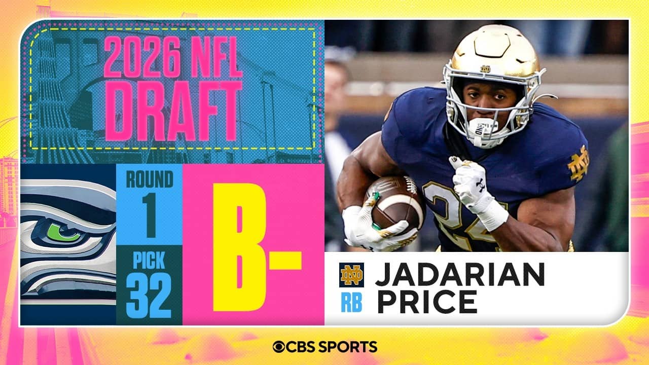 Seahawks select Jadarian Price No. 32 overall | 2026 NFL Draft Grades & Reaction
