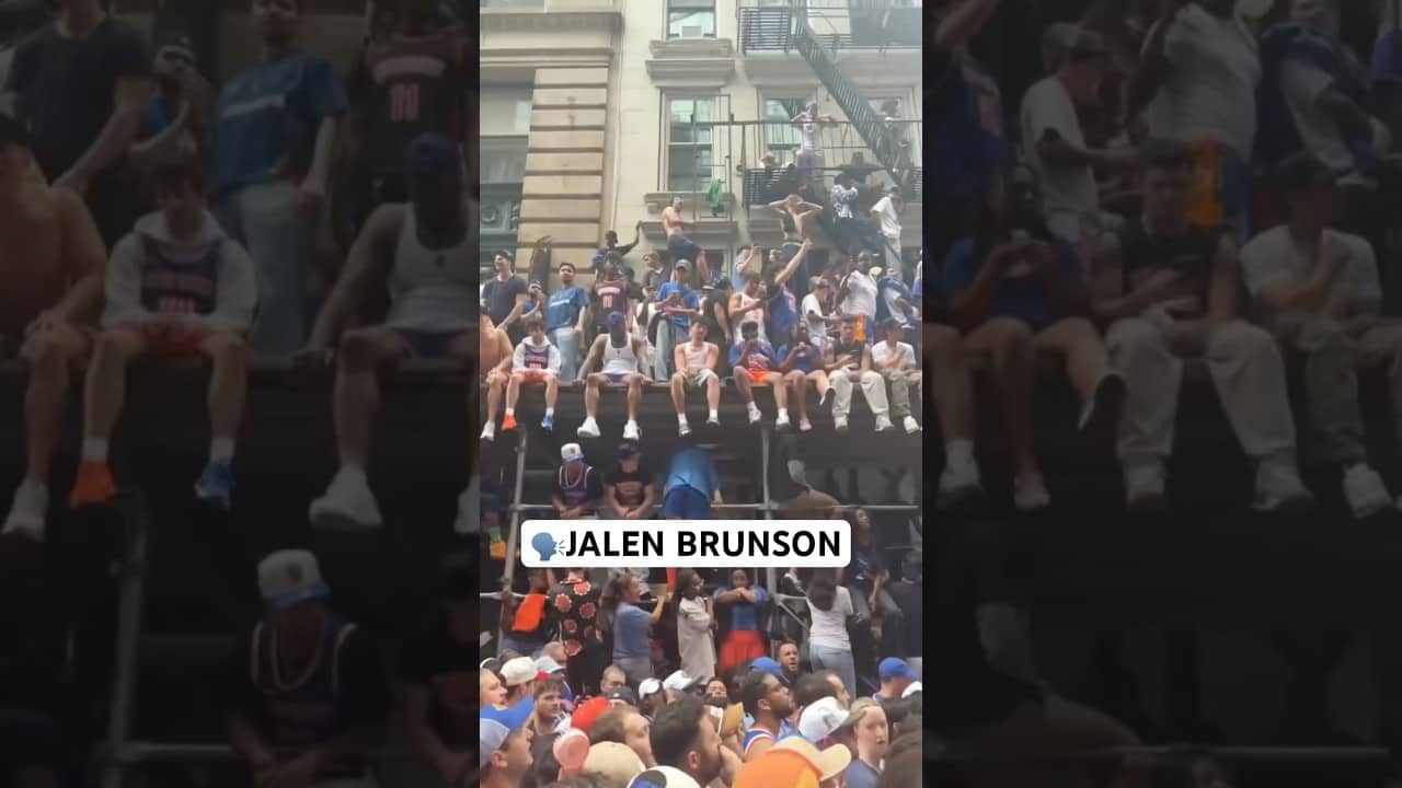 NYC was showing love to their NBA Finals MVP! 🏆