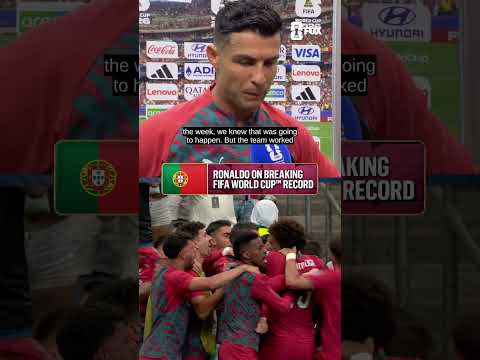 Cristiano Ronaldo shares what it means to be the only player to have scored in 6 FIFA World Cups 🇵🇹