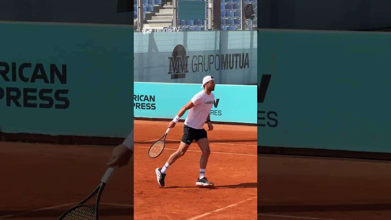 Medvedev & Dimitrov Have Fun Practicing in Madrid! 😁