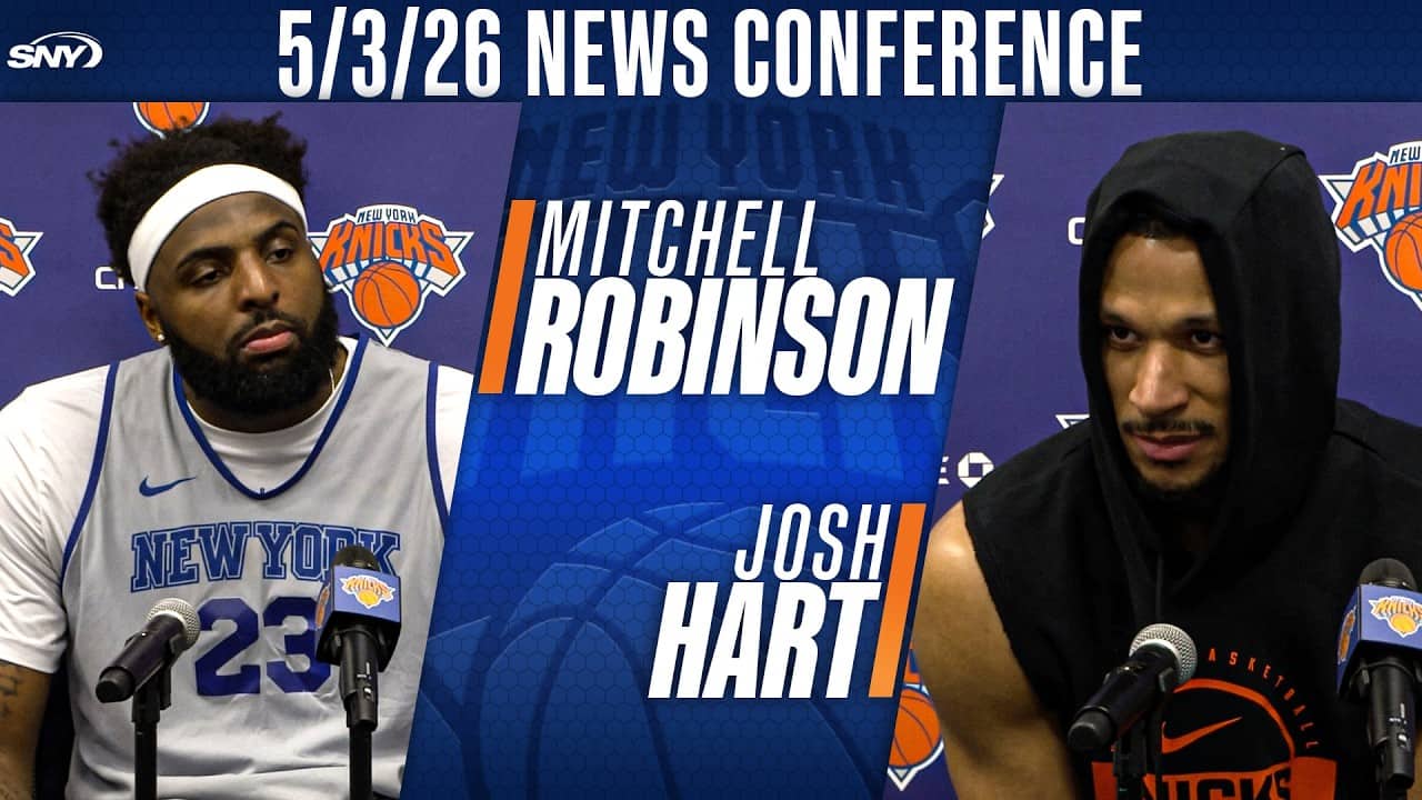 Mitchell Robinson and Josh Hart talk about getting ready for the 76ers