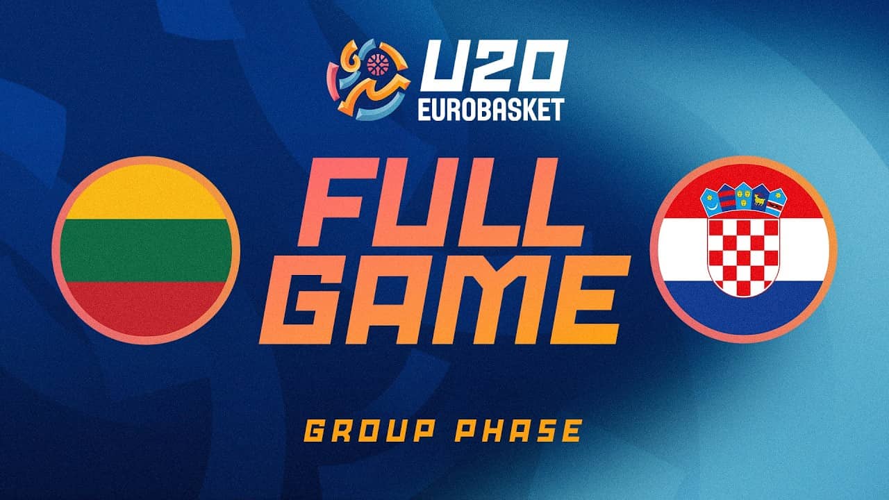 Group Phase | Lithuania v Croatia | Full Basketball Game | FIBA U20 Women's EuroBasket 2026