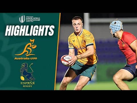 Australia U20 v Spain U20 Highlights | Junior World Championship | Round 1