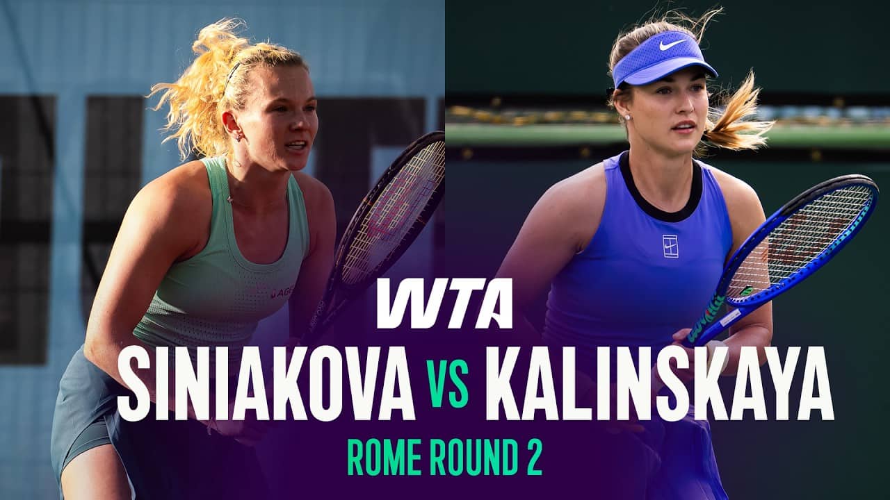 Katerina Siniakova vs. Anna Kalinskaya | 2026 Rome Round 2 | WTA Match Highlights