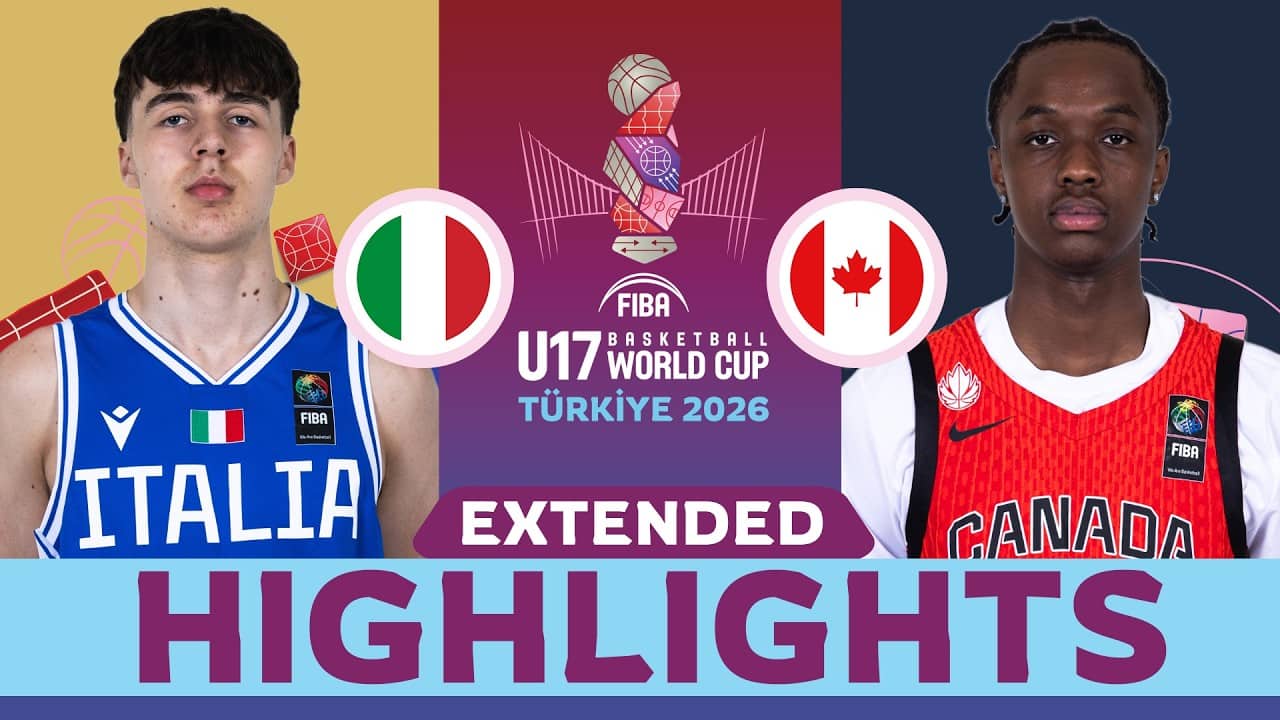 Italy 🇮🇹 vs Canada 🇨🇦 | ROUND OF 16 HIGHLIGHTS | FIBA U17 Basketball World Cup 2026
