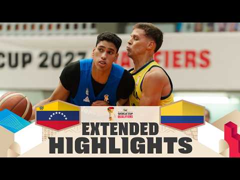 Venezuela 🇻🇪 v Colombia 🇨🇴 | Extended Highlights | FIBA Basketball World Cup 2027 Americas Qualif.