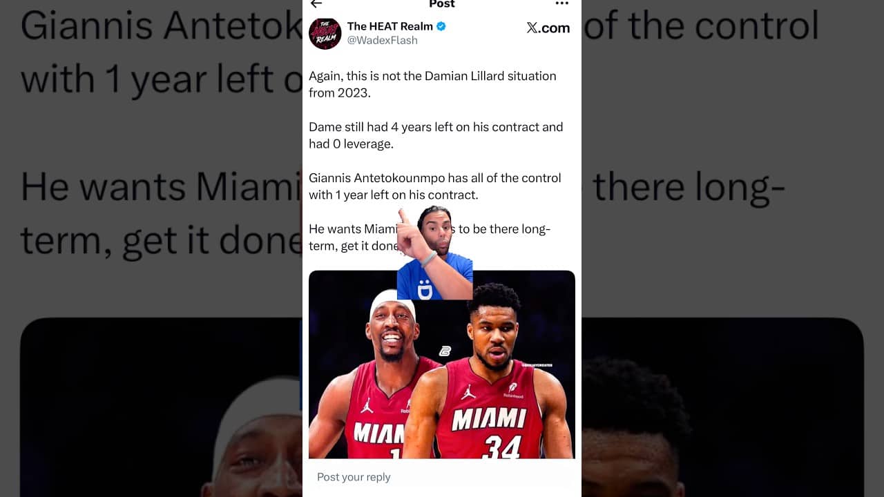 Miami Heat working on trade for Giannis Antetokounmpo by draft night! #nba #fyp #giannis #trending