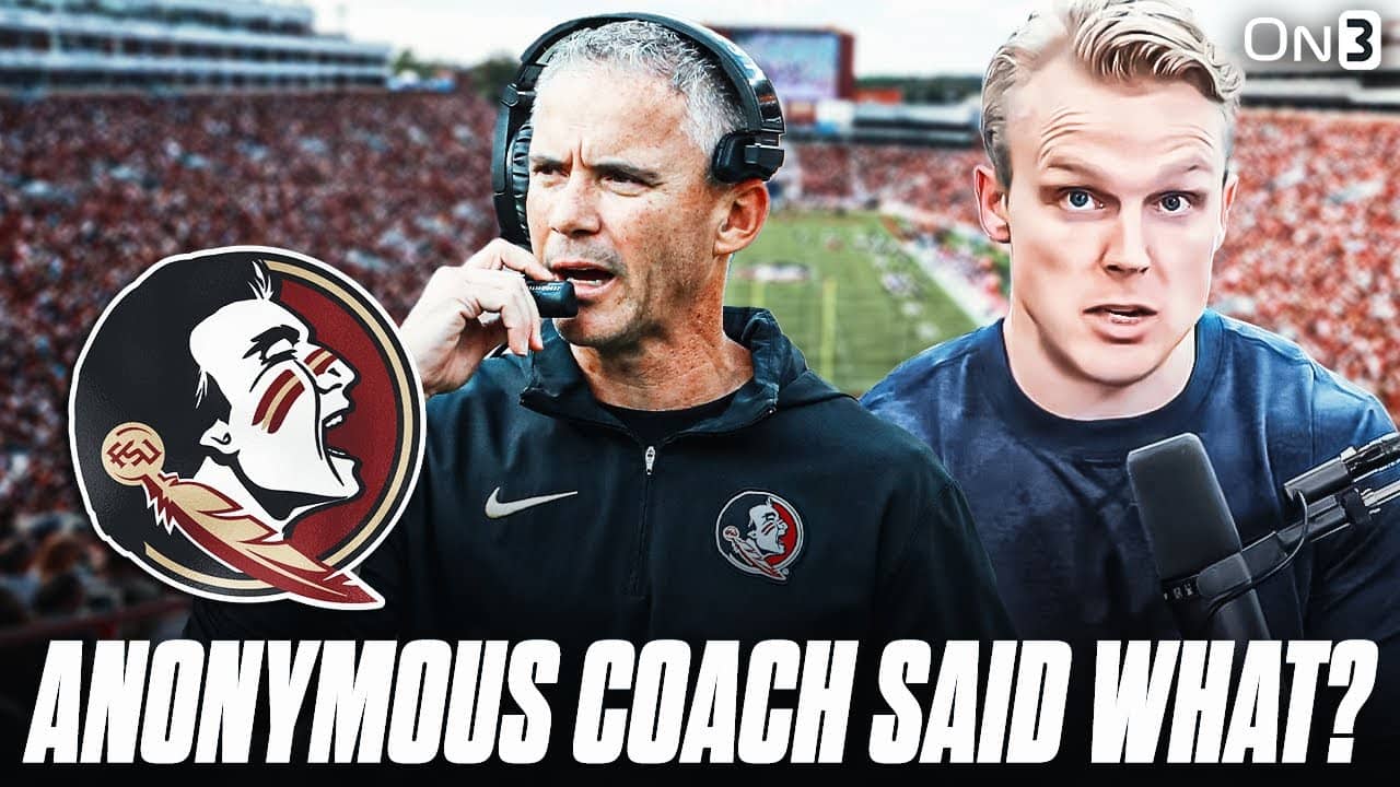 Anonymous CFB Coach Just Said WHAT About Florida State?