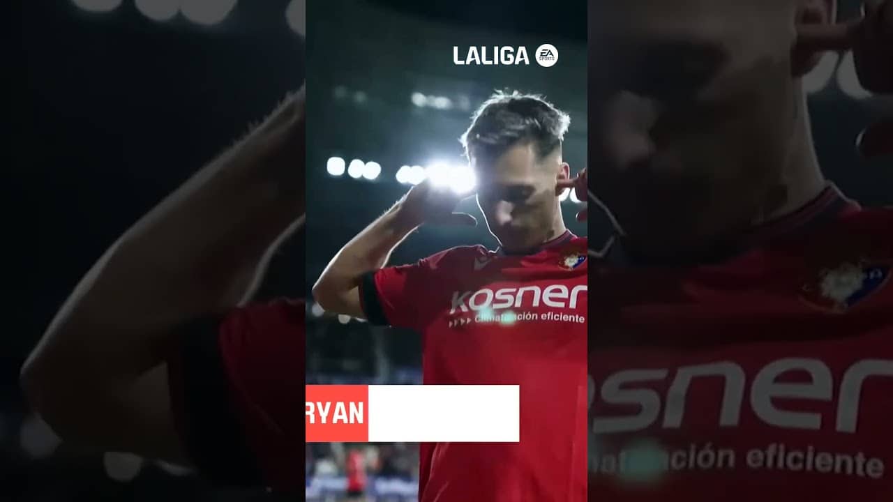 Gol de Bryan en el #OsasunaBarça de la temporada 2024/25 #LaLigaHighLights #Osasuna #shorts