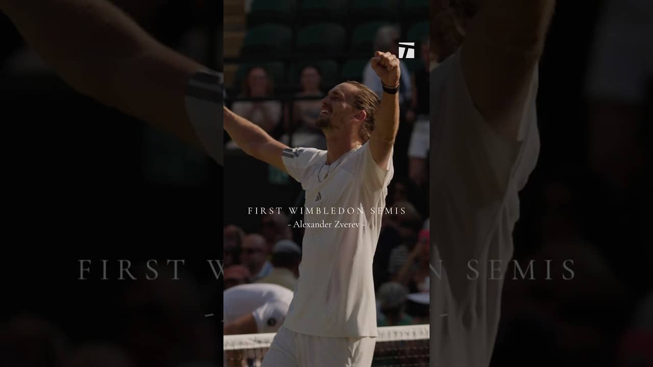 3rd straight major SF 🔥 #alexanderzverev #wimbledon