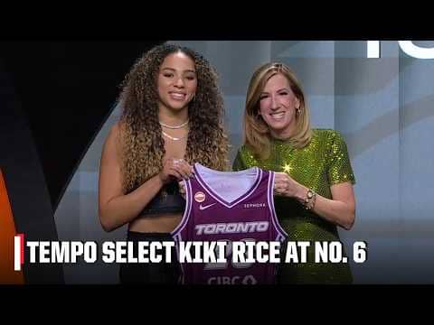 Toronto Tempo select Kiki Rice with their first-ever draft pick | 2026 WNBA Draft