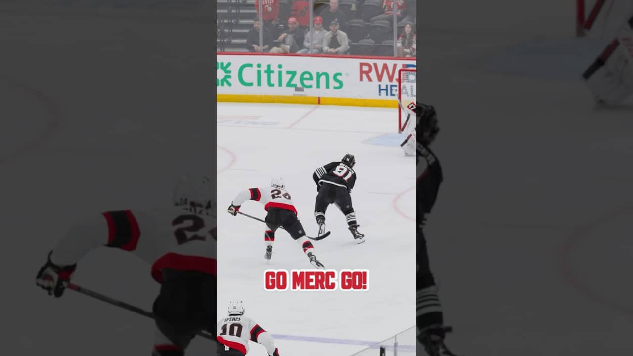 Add that to his Jersey Jersey highlight reel. #shorts #njdevils #devilsvssenators #dawsonmercer #nhl