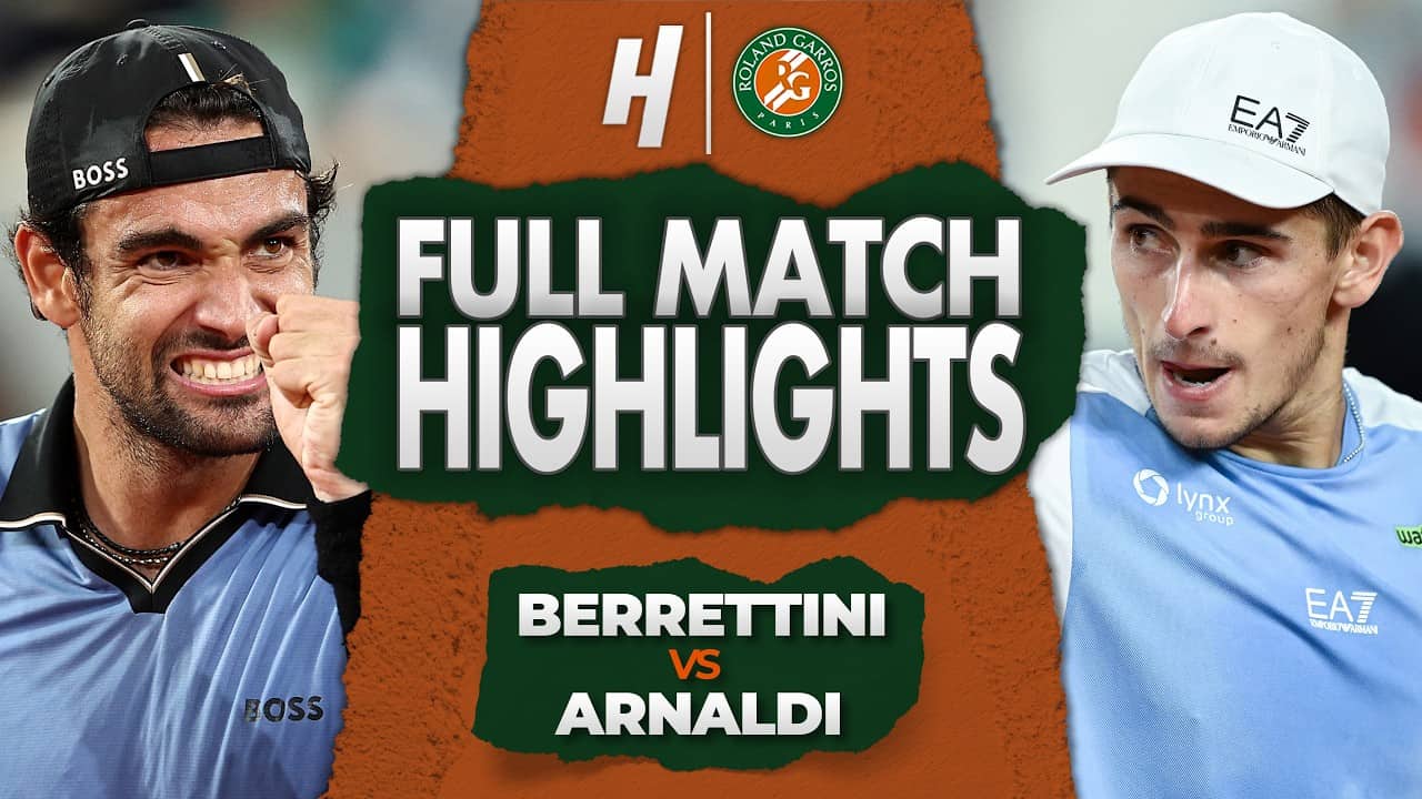 Matteo Berrettini vs Matteo Arnaldi - FULL Quarterfinal Highlights 🔥 Roland Garros 2026